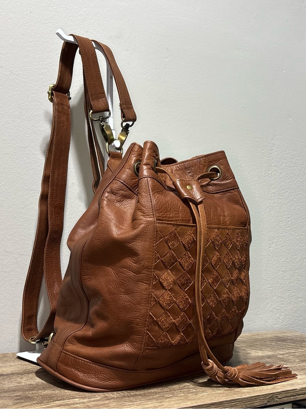 Bali Elf Convertible Leather Backpack - Picture 10 of 14